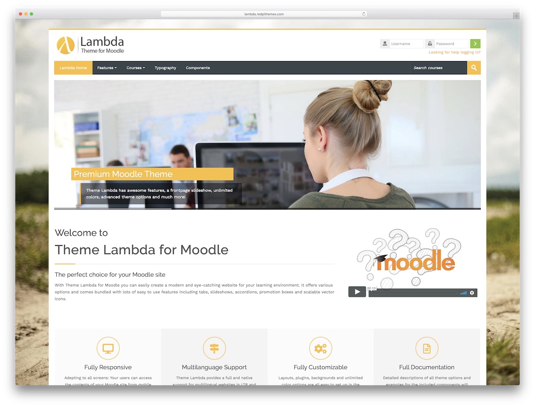 modelo bootstrap lambda moodle