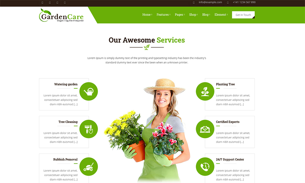 GardenCare - Grădinărit pentru flori, fructe, plantarea legumelor și modelul site-ului de amenajare a teritoriului