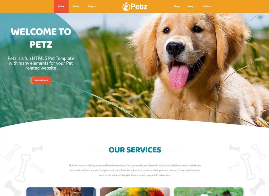Petz | Tema WordPress pentru îngrijirea animalelor de companie și veterinar