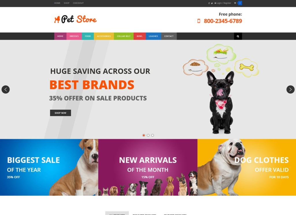 Magazin de animale de companie | Tema WordPress WooCommerce pentru animale de companie și veterinari
