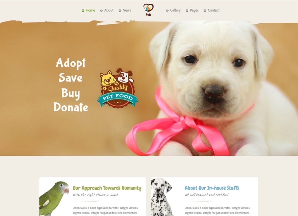 Animalul de companie | Pet Sitter și Pet Shop, Tema WordPress pentru îngrijirea animalelor