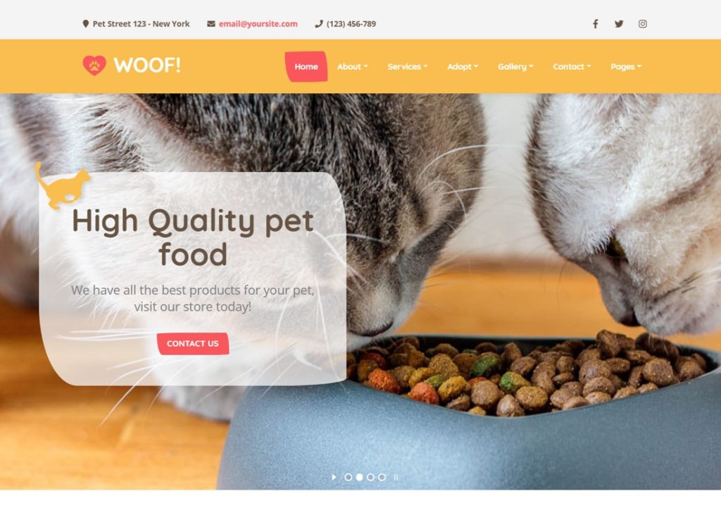 Bătătură! | Tema WordPress pentru animale de companie