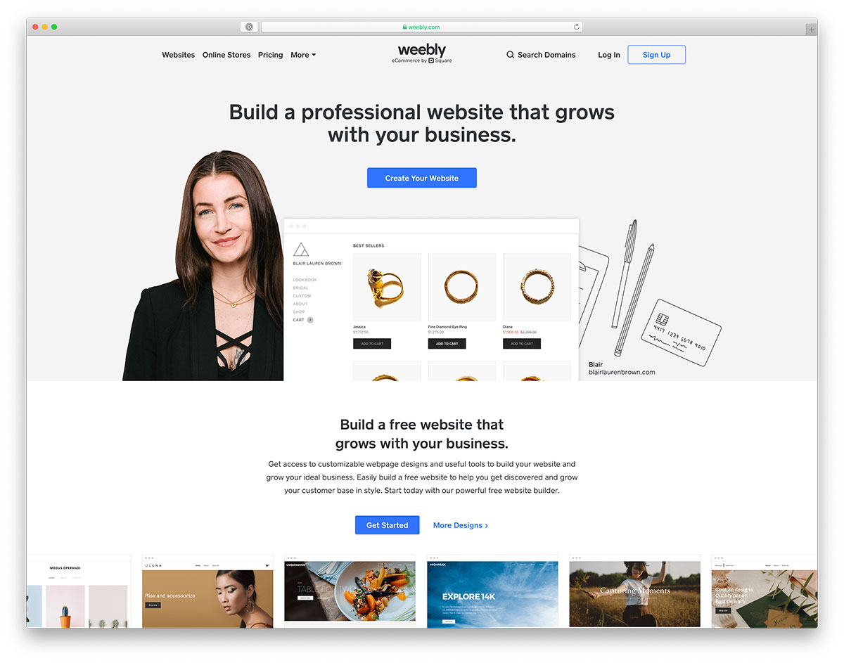 Weebly - Cel mai bun constructor de site-uri web