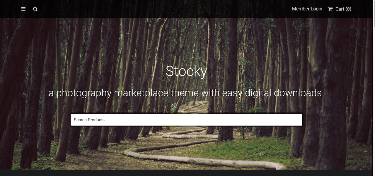 Stocky - Marché de la photographie de stock WordPress