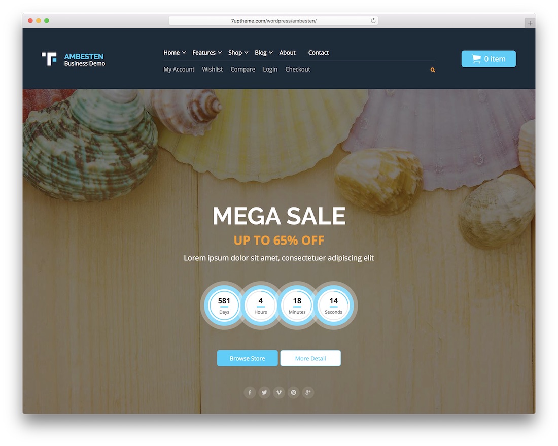 thème wordpress du marché ambesten