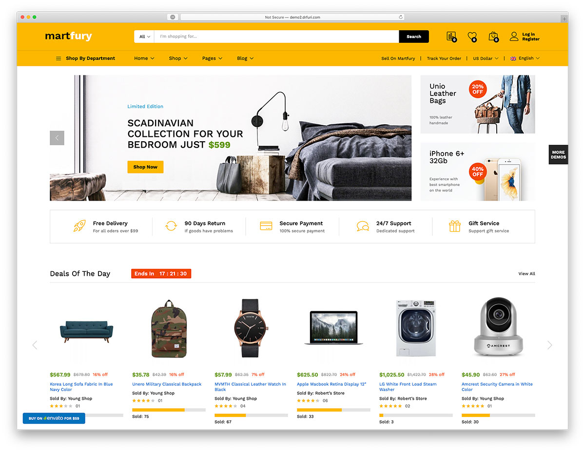 thème du marché wordpress