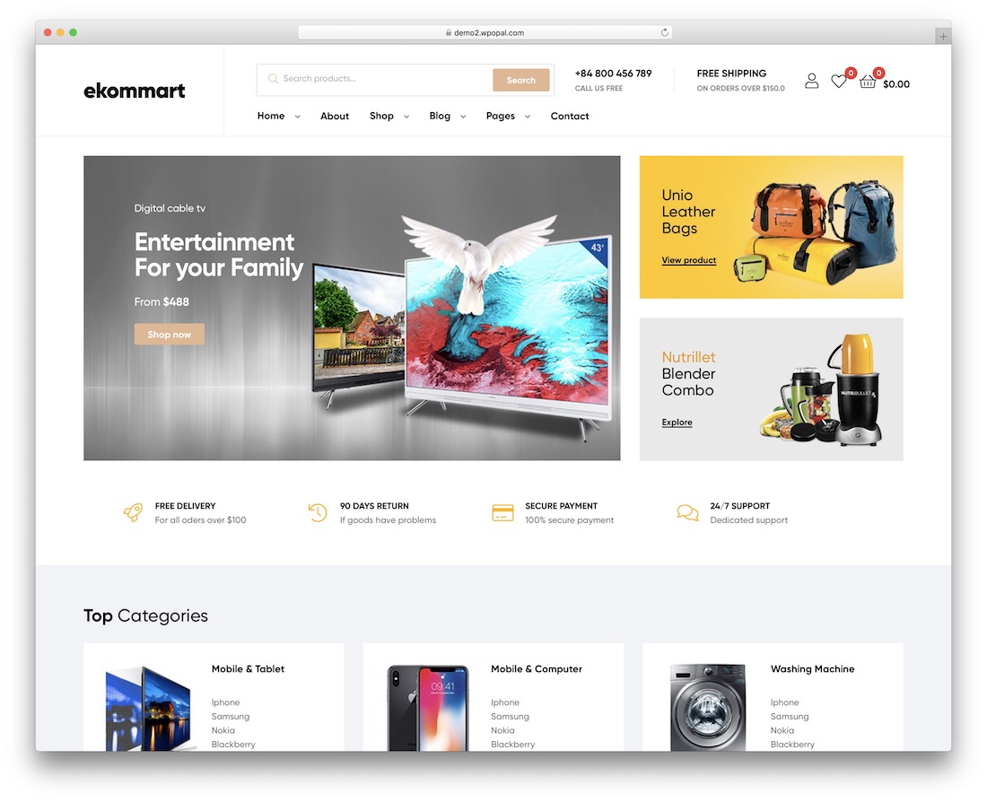 thème wordpress du marché ekommart