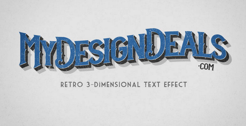 Cum se creează un efect de text retro, tridimensional în Photoshop