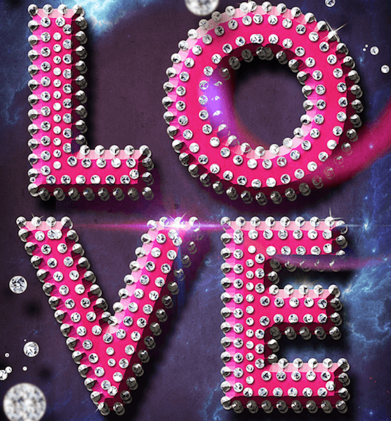 Stil de text de lux pentru Flyer-ul petrecere Valentine Photoshop Tutorial