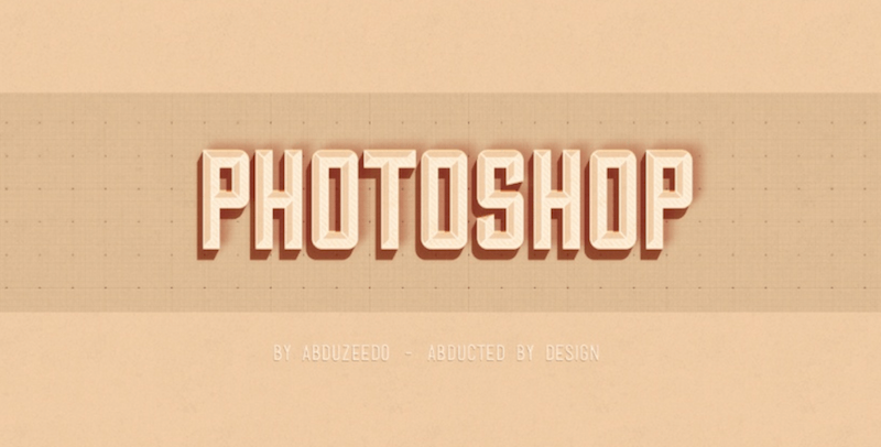 Efect text Hipster în Photoshop CS6