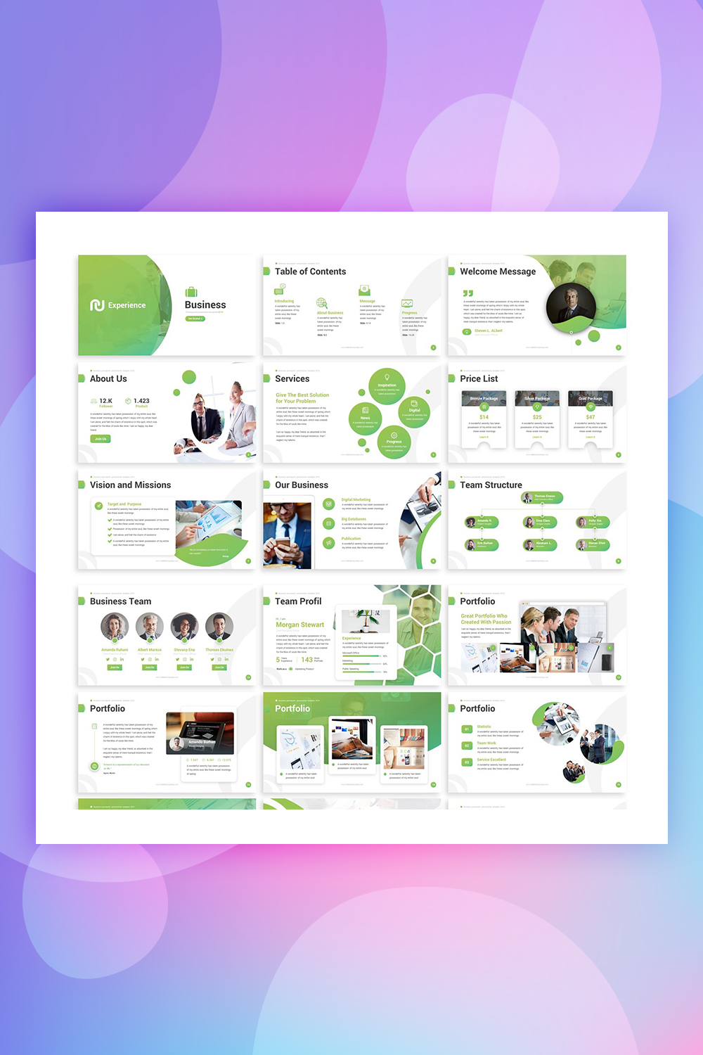Doświadczenie - Biznes Szablon PowerPoint