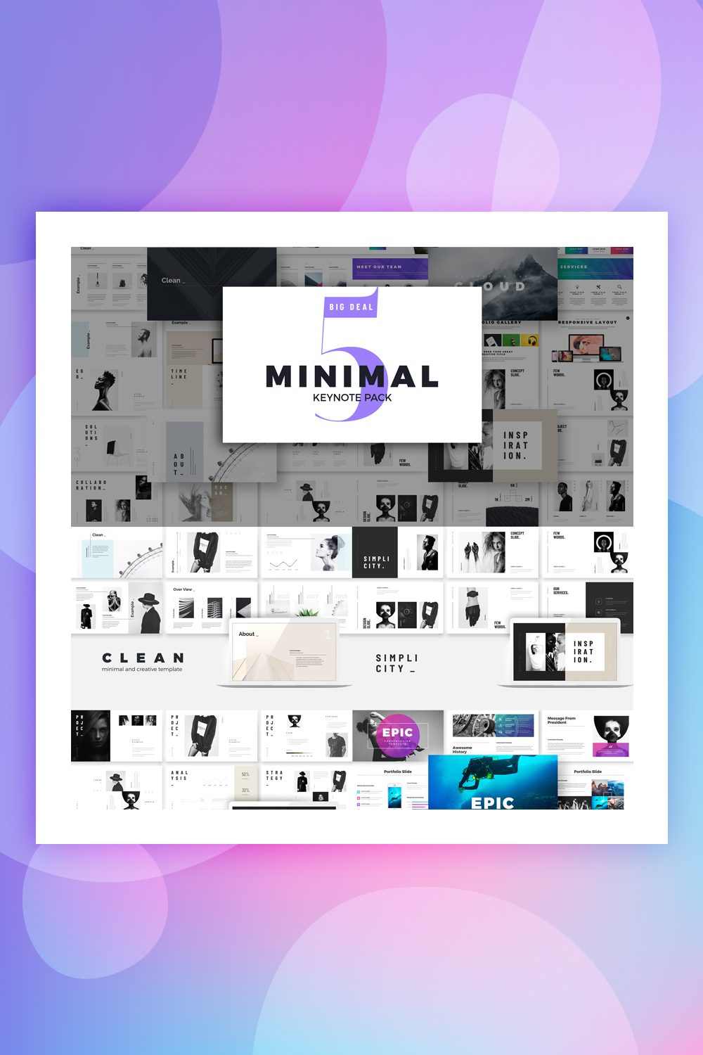 Minimalna prezentacja — szablon Keynote