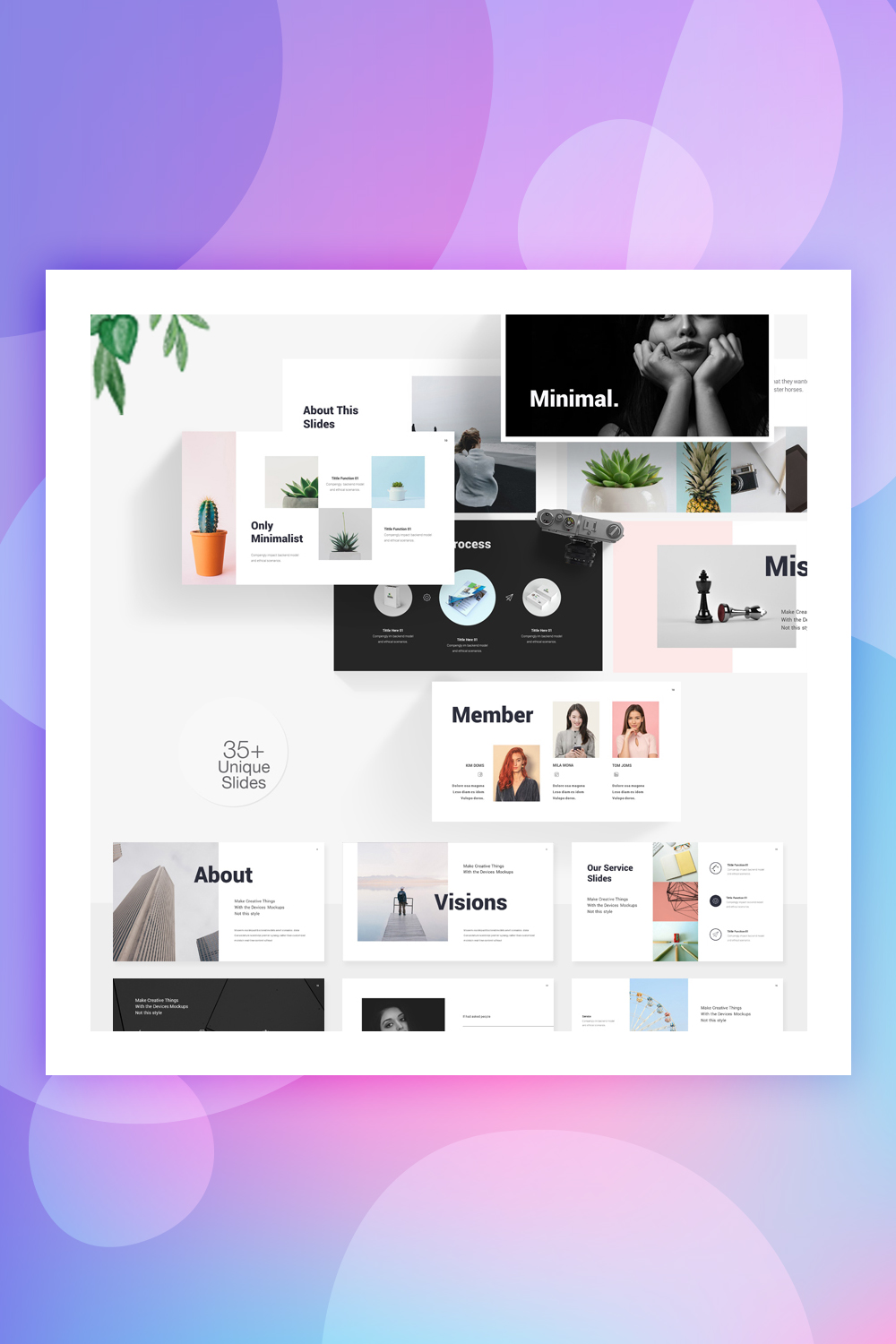 Minimalny szablon Keynote