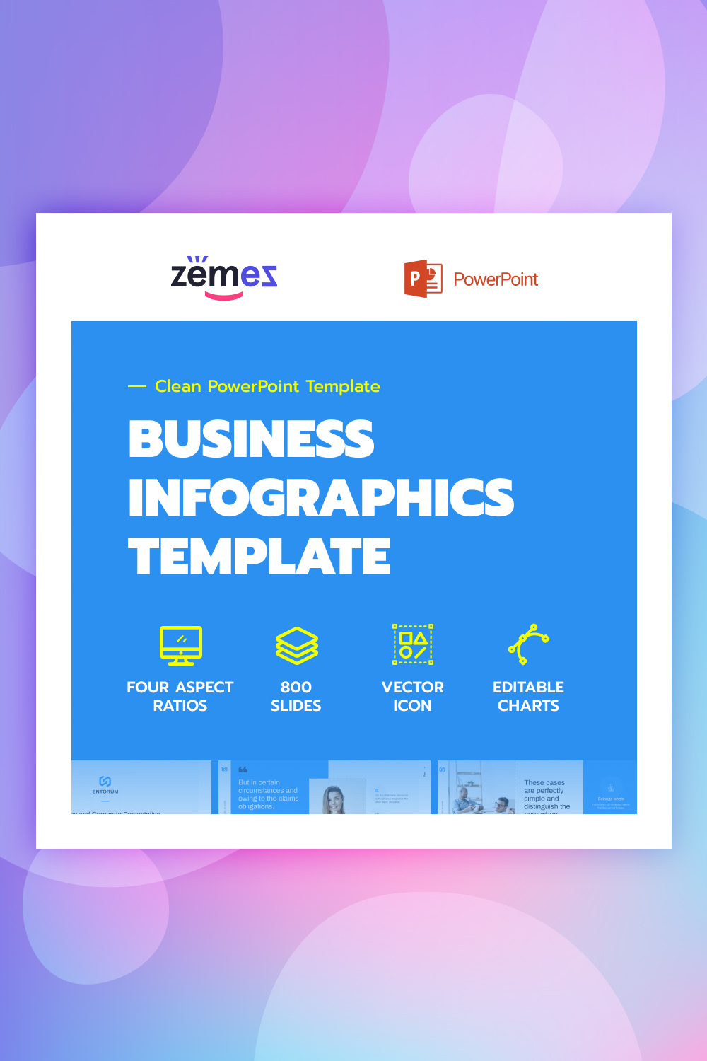 Entorum - Biznes z elastycznymi infografikami Szablon PowerPoint