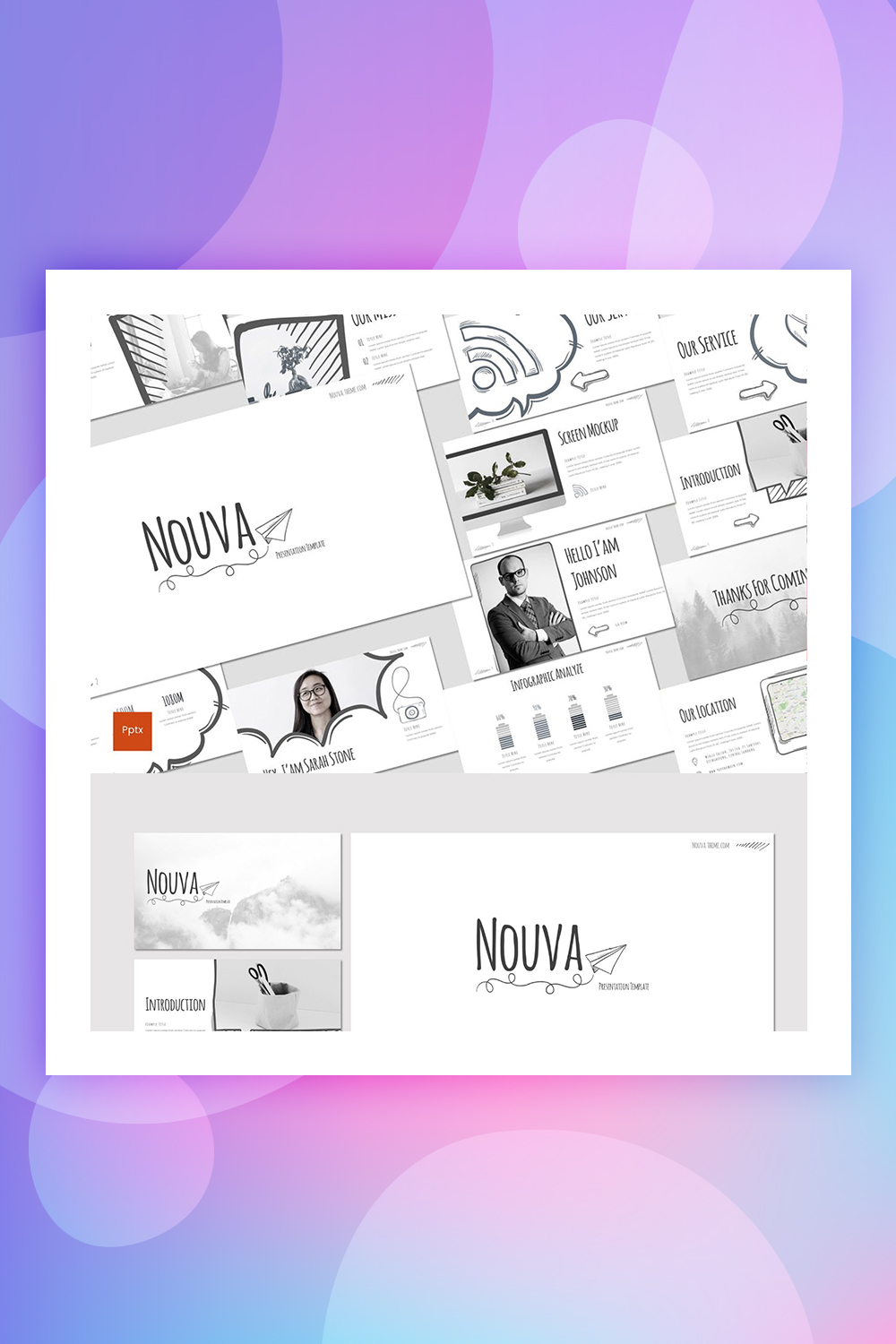 Nouva Szablony prezentacji PowerPoint