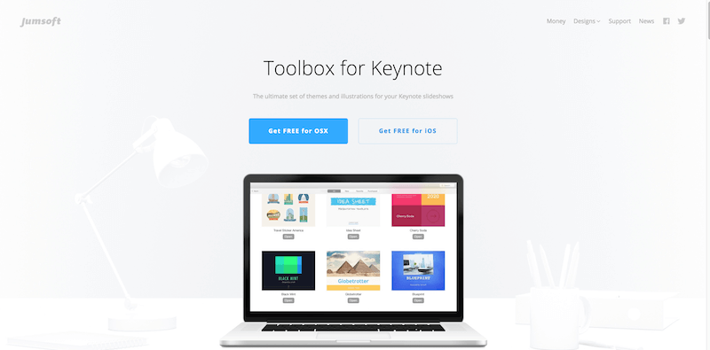 Cutie de instrumente pentru Keynote