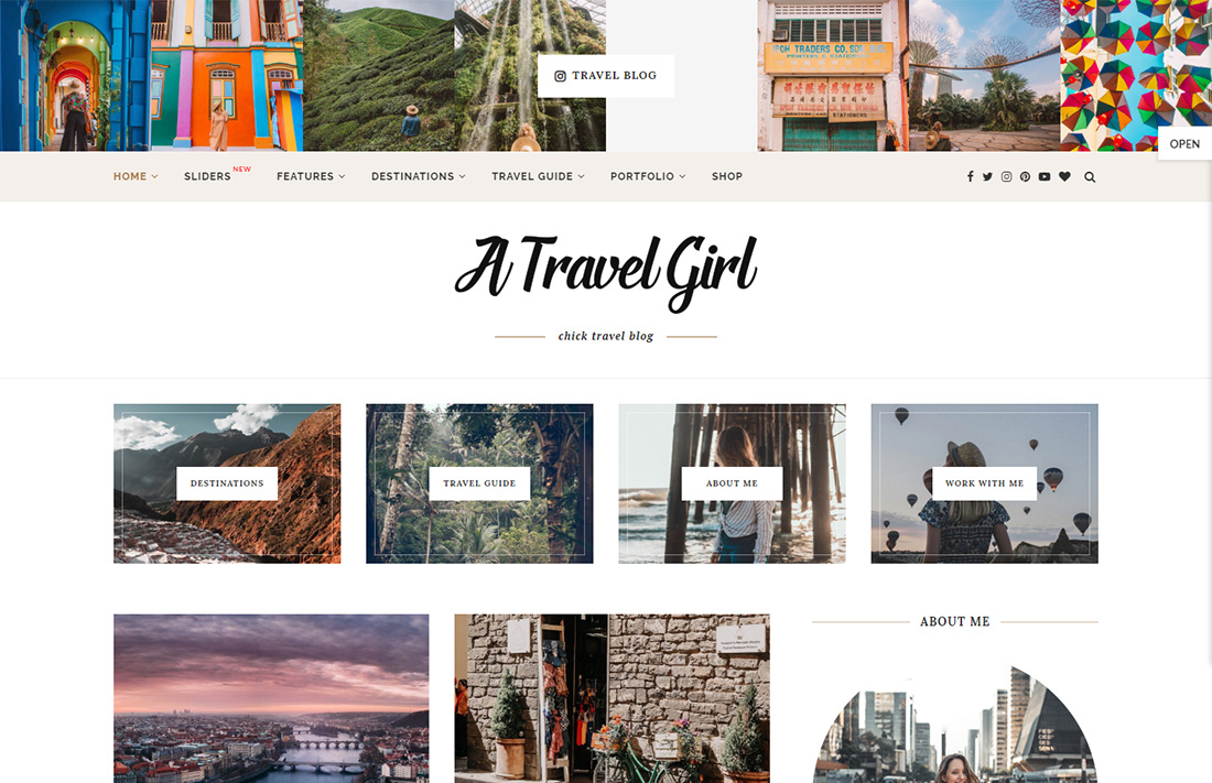thème du magazine de voyage soledad