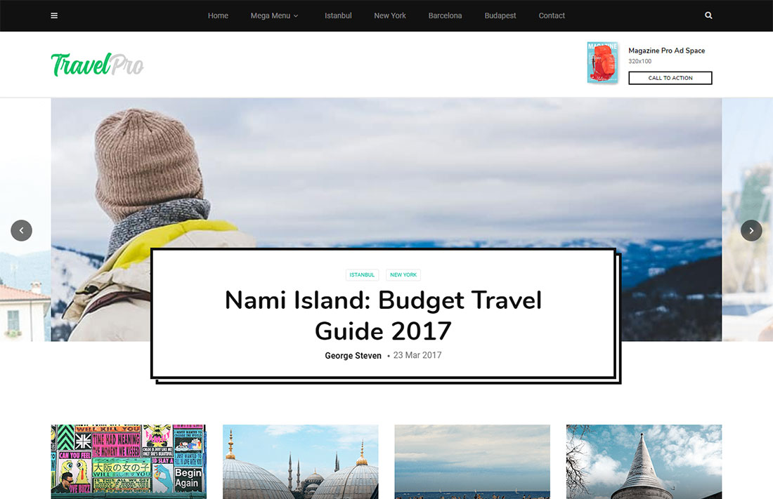 thème du magazine de voyage magplus