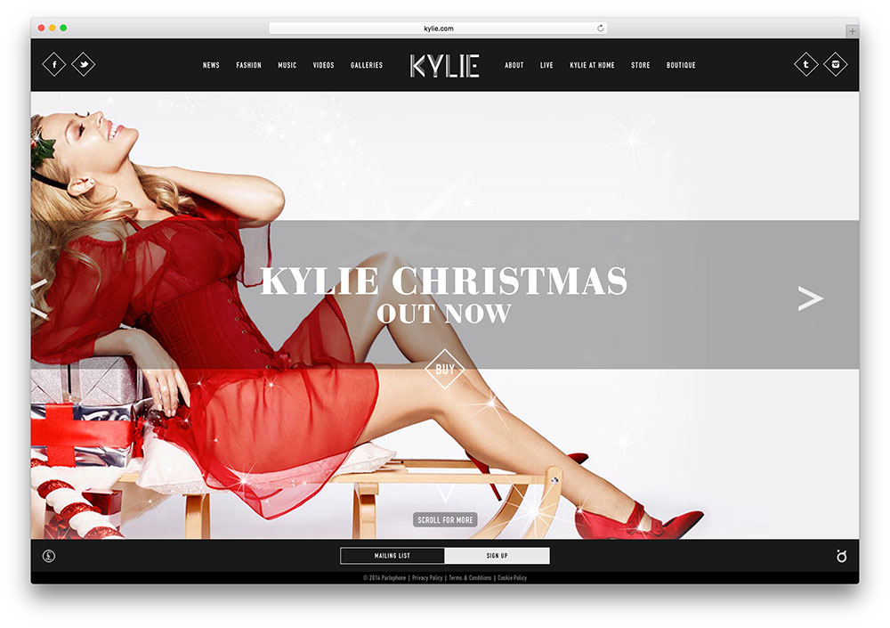 kylie-famous-solo-singer-site-using-wordpress