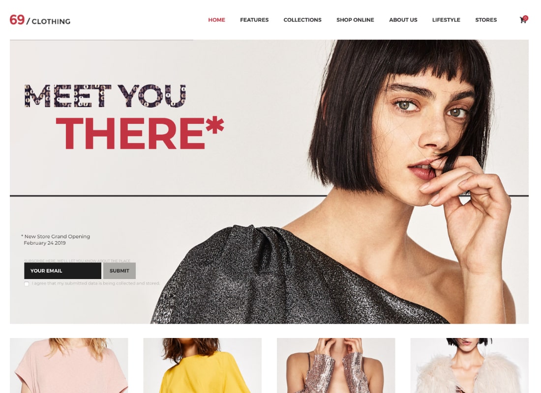 69 Abbigliamento | Tema WordPress per negozi di marca e boutique di moda
