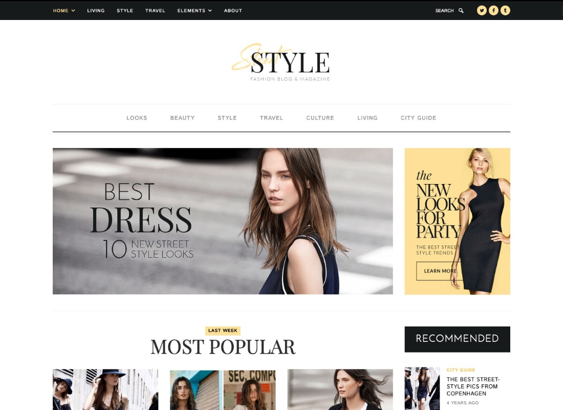Stile di strada | Tema WordPress per blog personali di moda e stile di vita