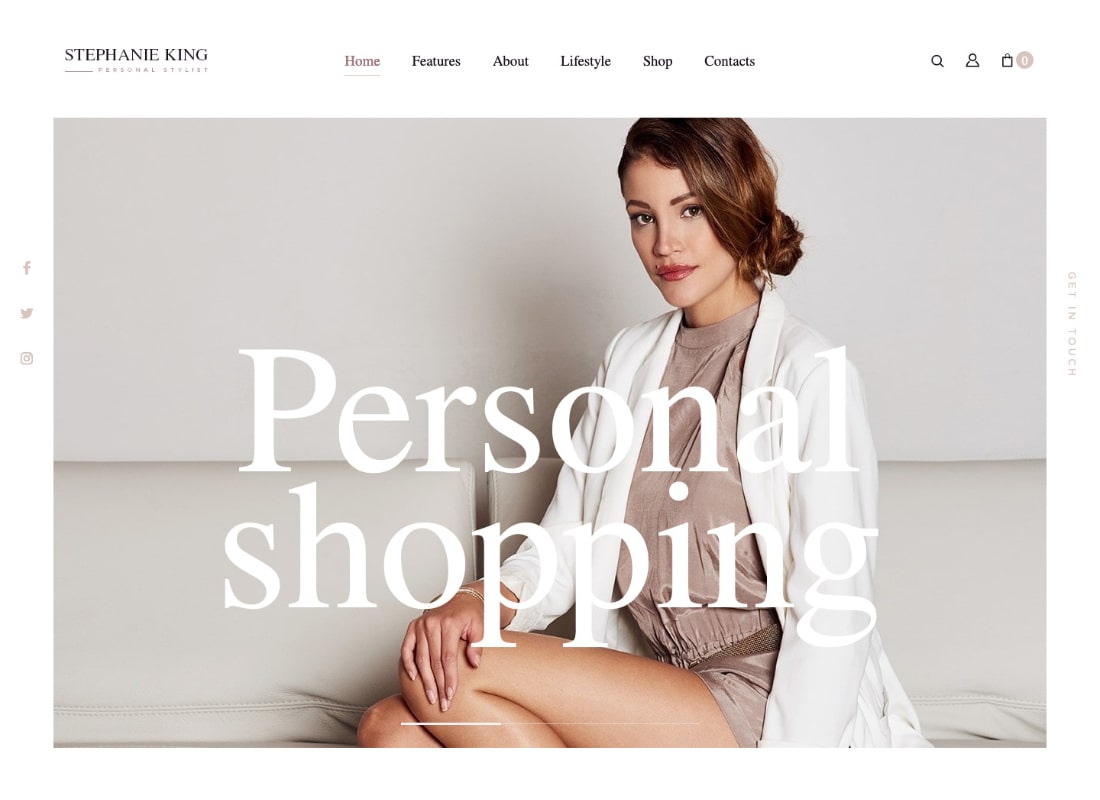 S.King | Tema WordPress per stilista personale e fashion blogger