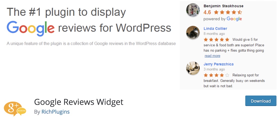 google review widget wtyczka wordpress