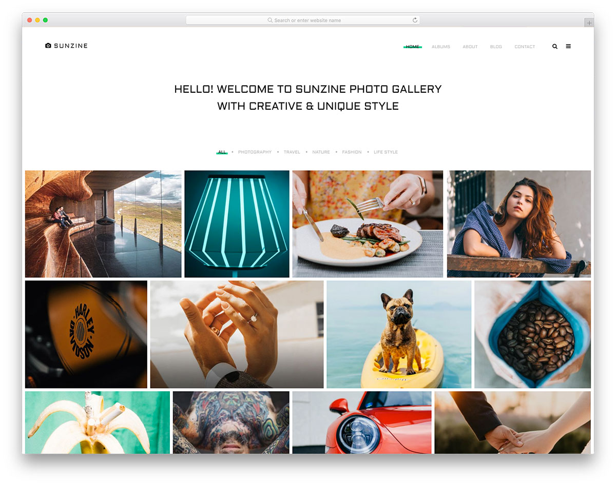 Modello gratuito Sunzine