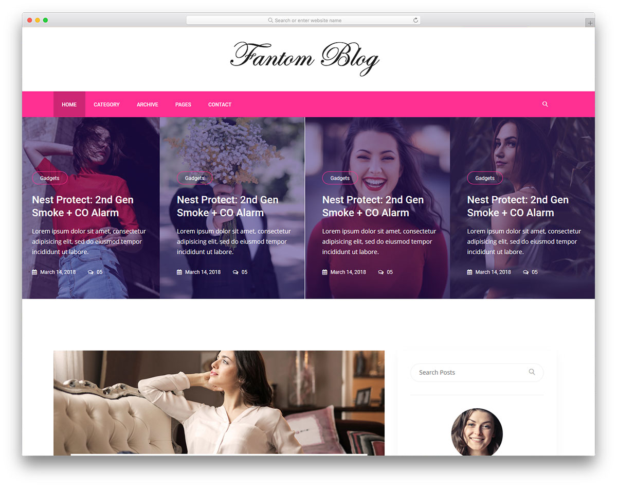 modello gratuito fantom