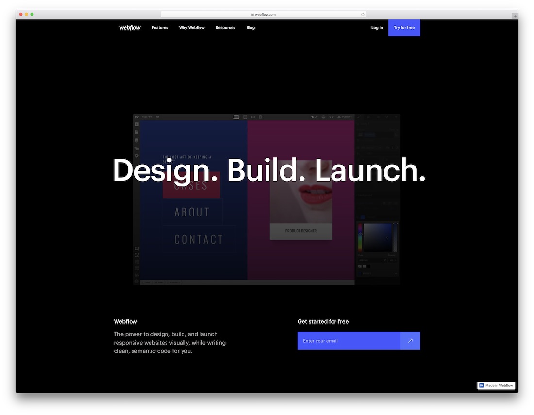 webflow教育網站建設者