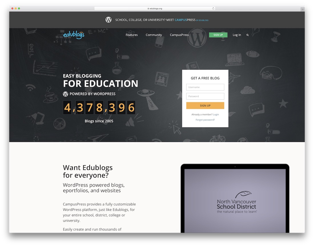 edublogs 教育網站建設者