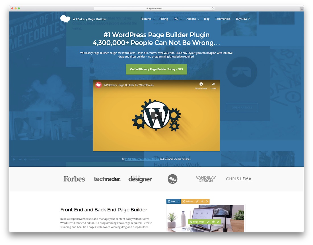 wpbakery 教育網站建設者