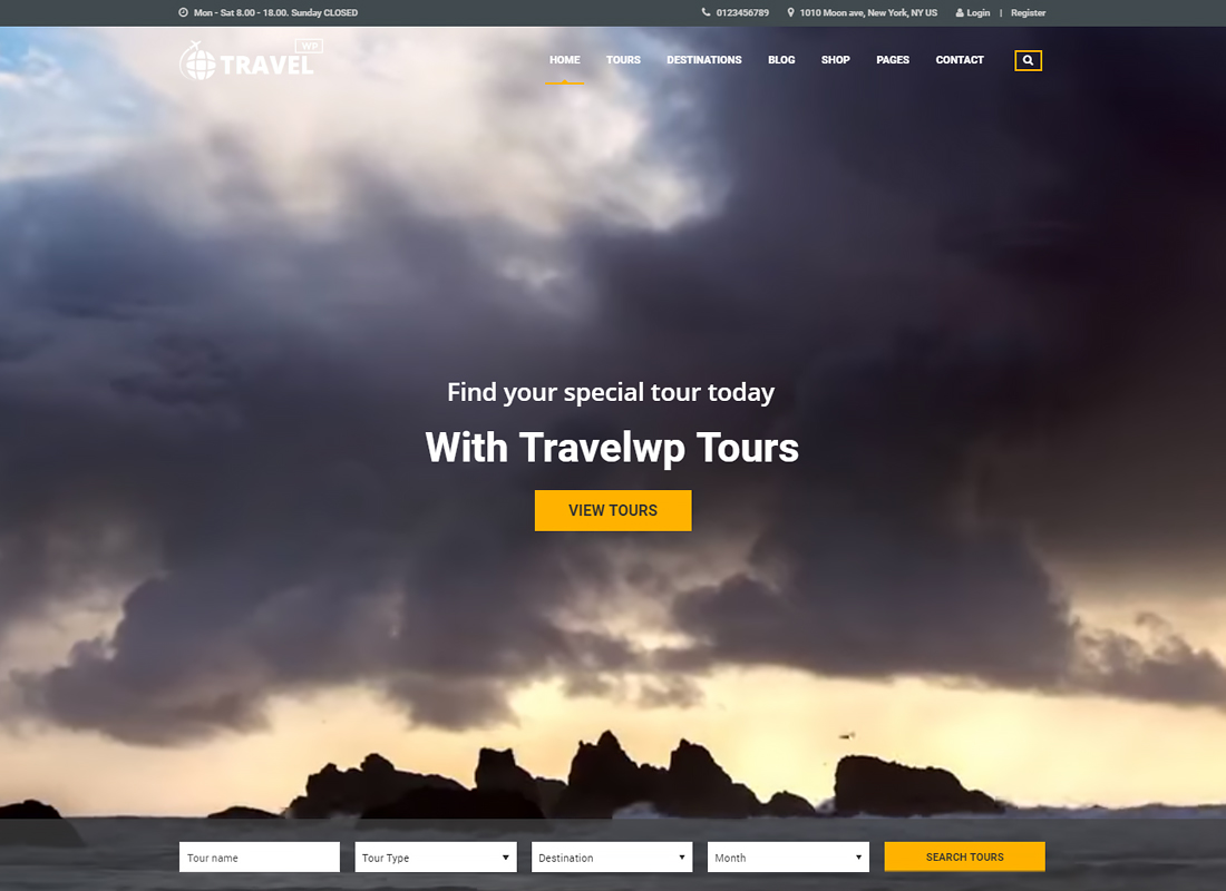 Travel WP - Tema de turism și călătorie WordPress pentru agenția de turism și operatorul de turism
