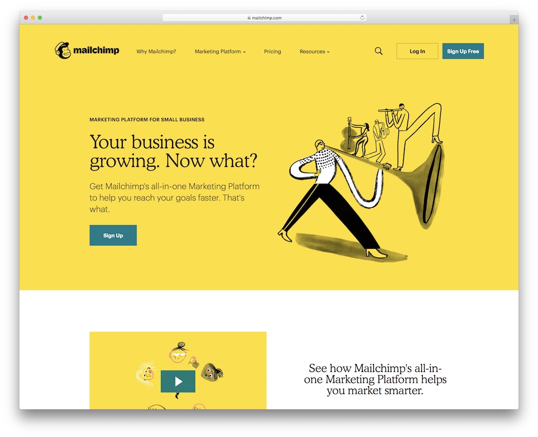 strumento di produttività di marketing gratuito mailchimp