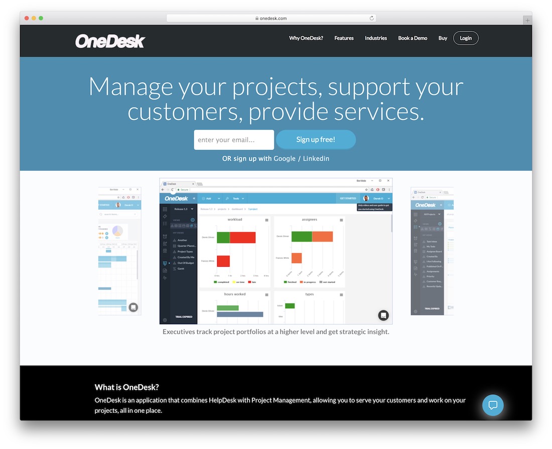 strumento di produttività onedesk