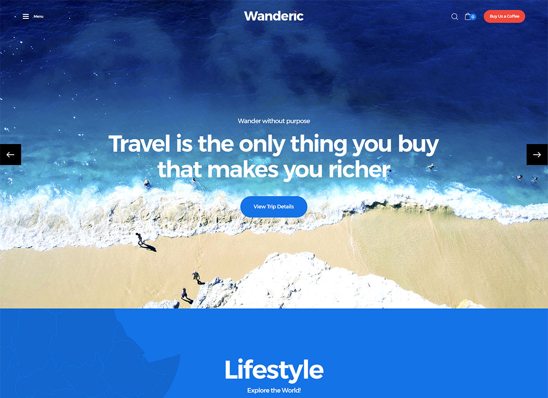 Wanderic - 旅遊博客和生活方式 WordPress 主題