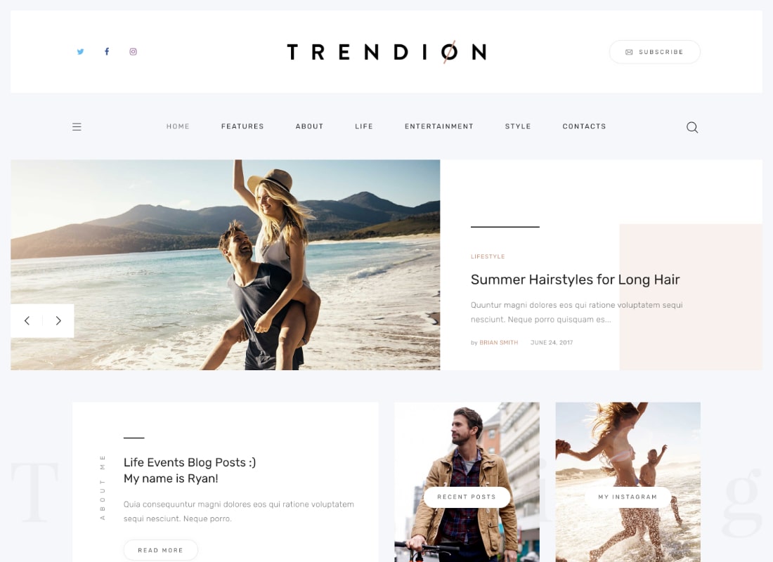 Trend | Kişisel Yaşam Tarzı Blog ve Dergi WordPress Teması