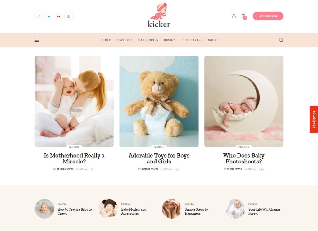 Kicker - Thème WordPress pour magazine de blog polyvalent