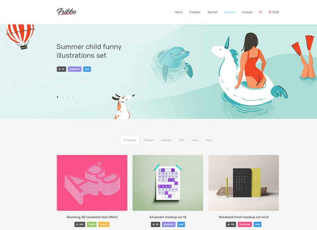 弗里博|免費贈品博客 WordPress 主題