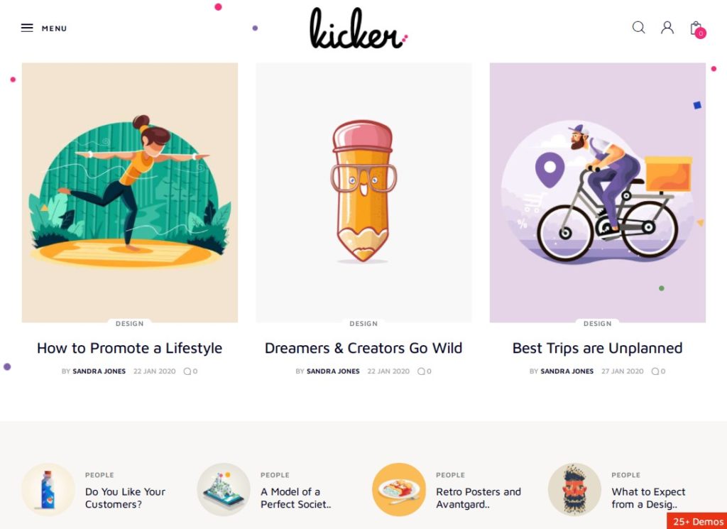 Kicker - 多用途博客雜誌 WordPress 主題