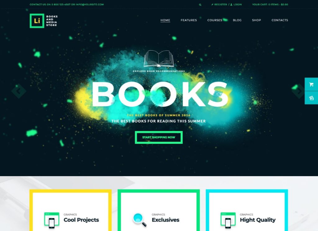 Lorem Ipsum | Тема WordPress для магазина книг и мультимедиа