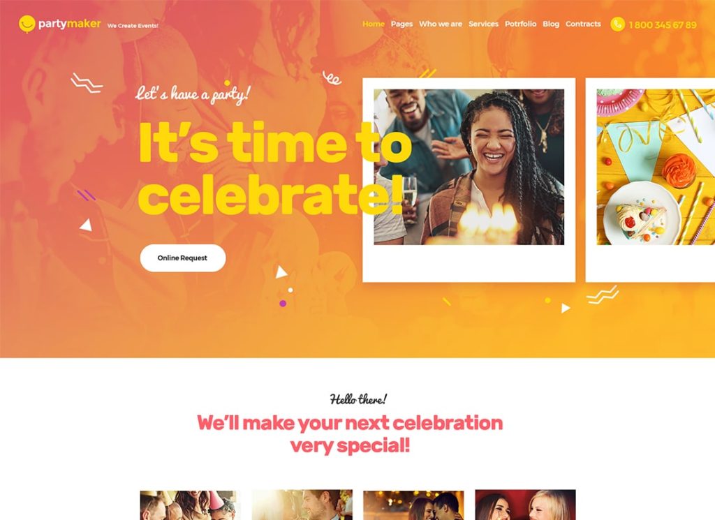 PartyMaker | Тема WordPress для организации мероприятий и свадебного агентства
