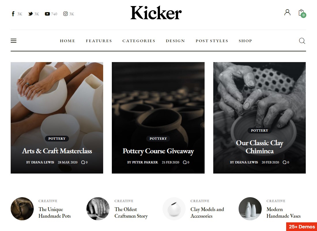 Kicker - 多用途博客雜誌 WordPress 主題