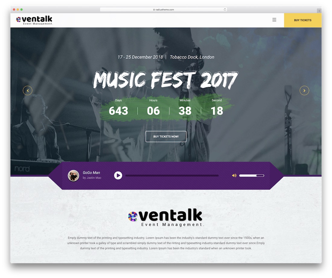 eventtalk 活動網站模板