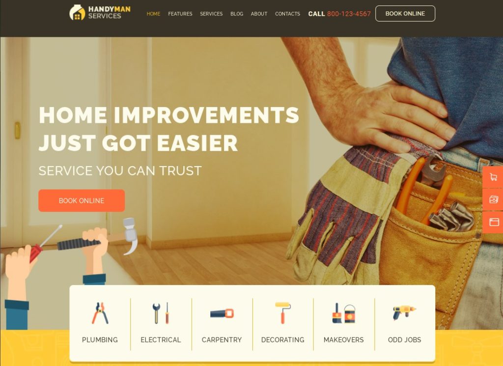Heimwerker | Bau- und Reparaturdienste Gebäude WordPress Theme