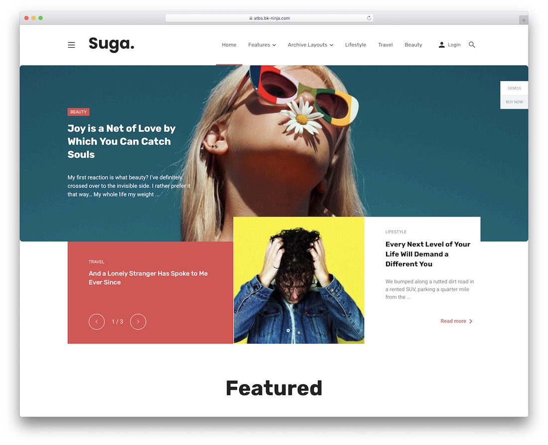 suga 雜誌 wordpress 主題