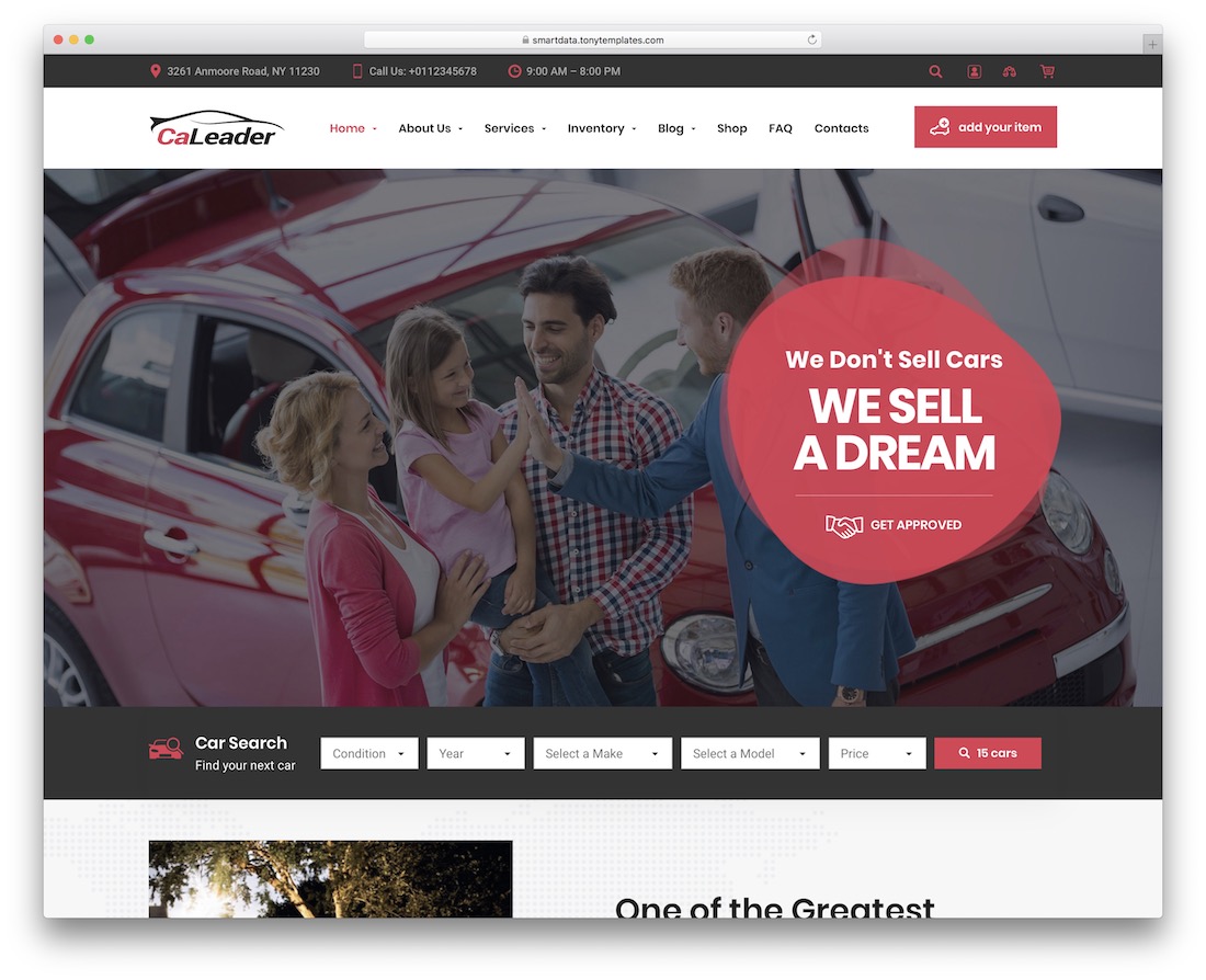 caleader Autohändler WordPress Theme