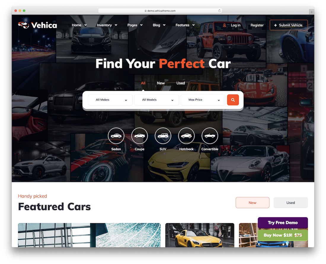 Fahrzeug-Wordpress-Theme