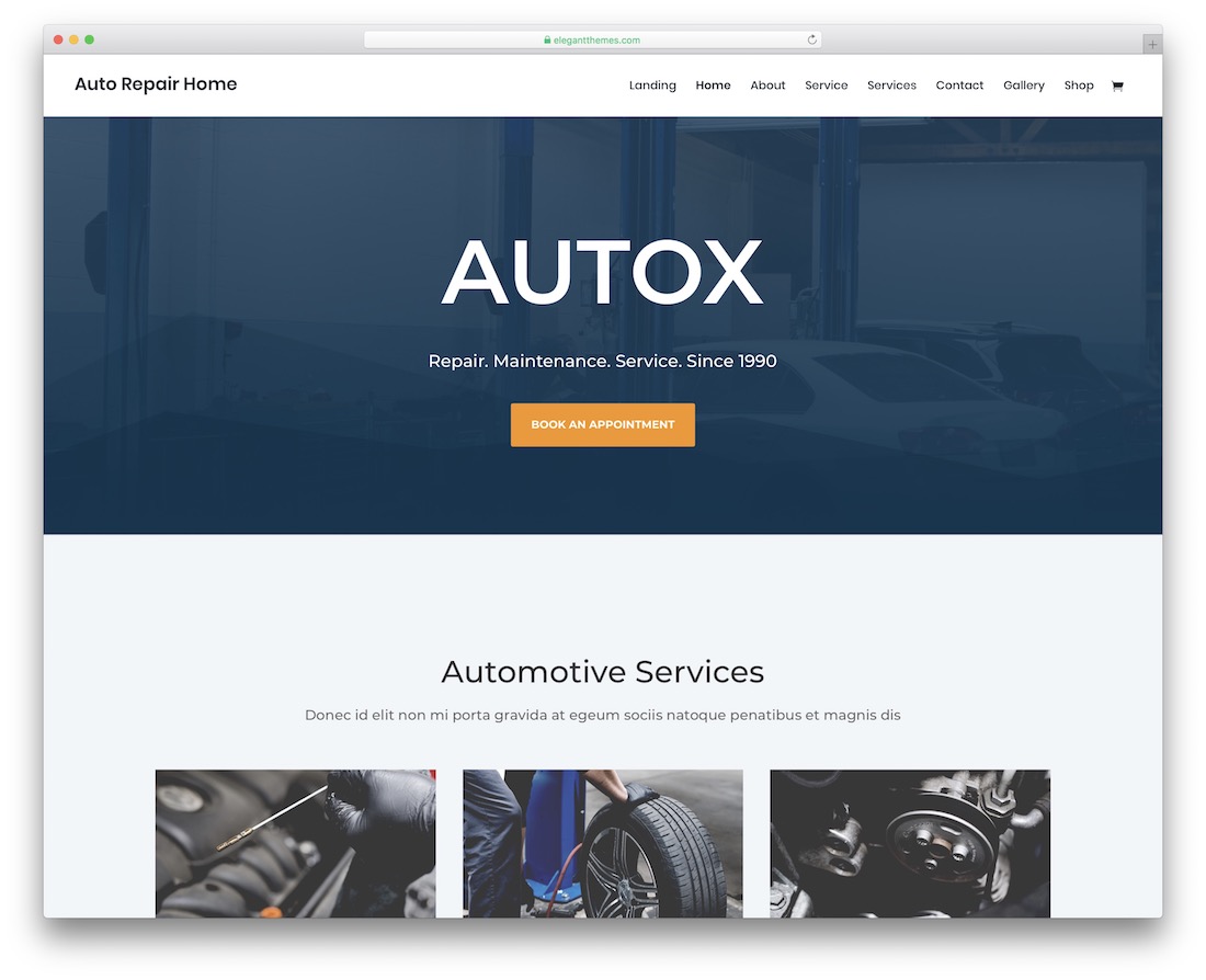 Divi Automotive Website-Vorlage