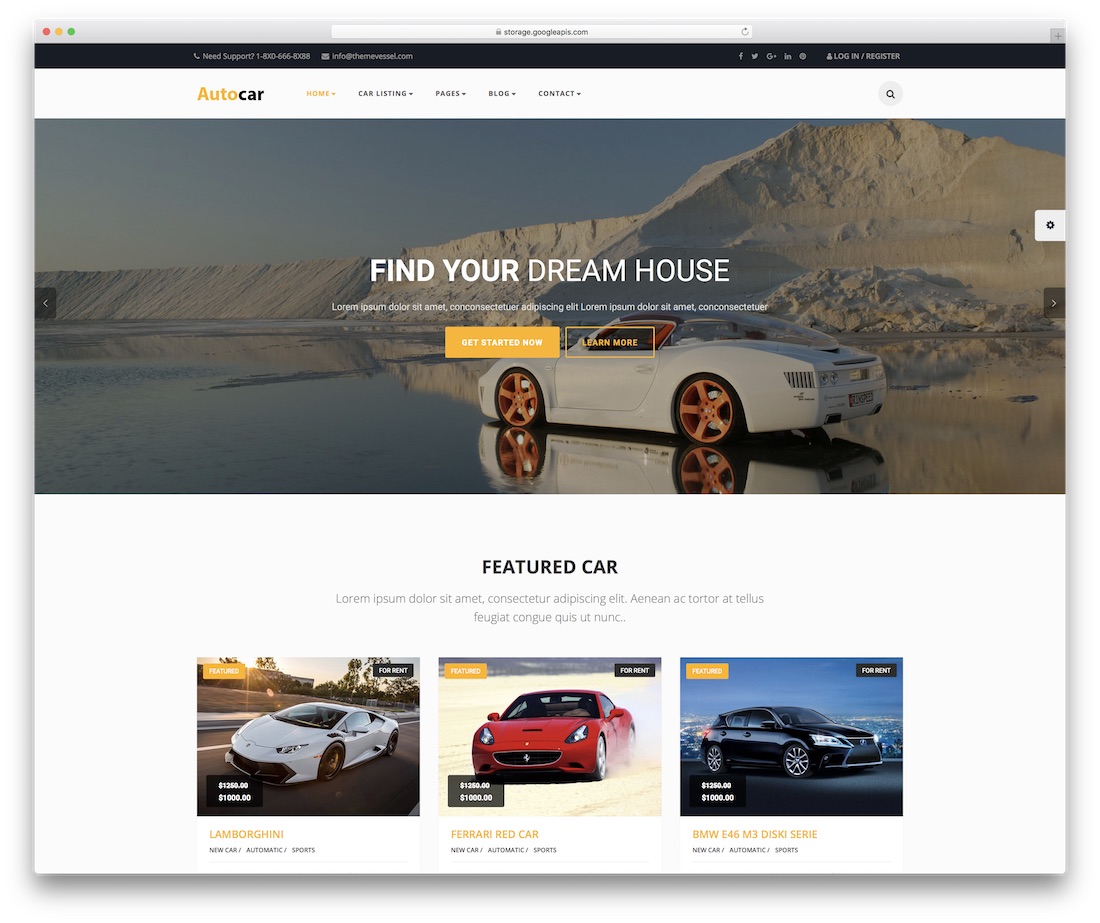 Auto Auto Auto Website-Vorlage